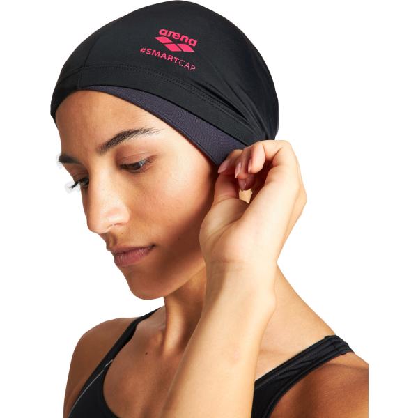 Arena Smartcap uimalakki pitkille hiuksille, Black