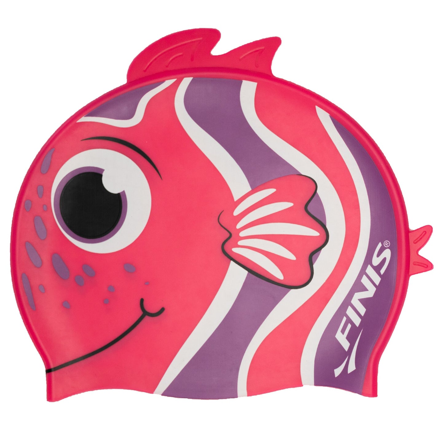 Finis Animal Heads Silicone Cap lasten uimalakki, Angelfish Pink