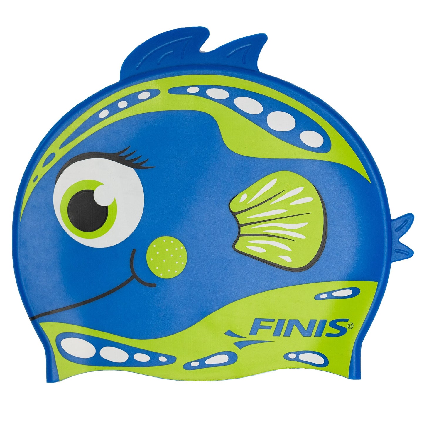 Finis Animal Heads Silicone Cap lasten uimalakki, Parrot Fish Blue