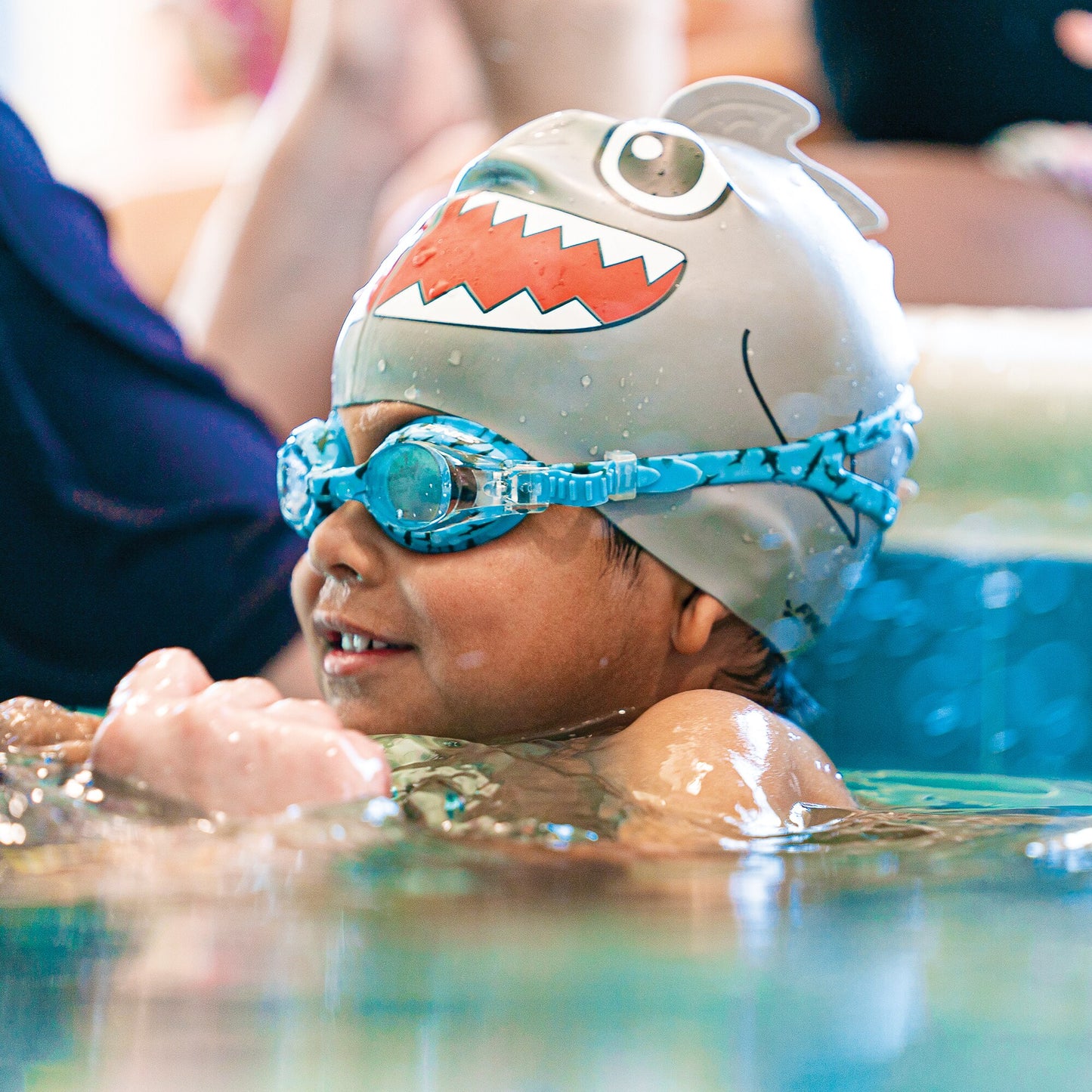 Finis Adventure Goggles lasten uimalasit, 4-10v, Blue Shark