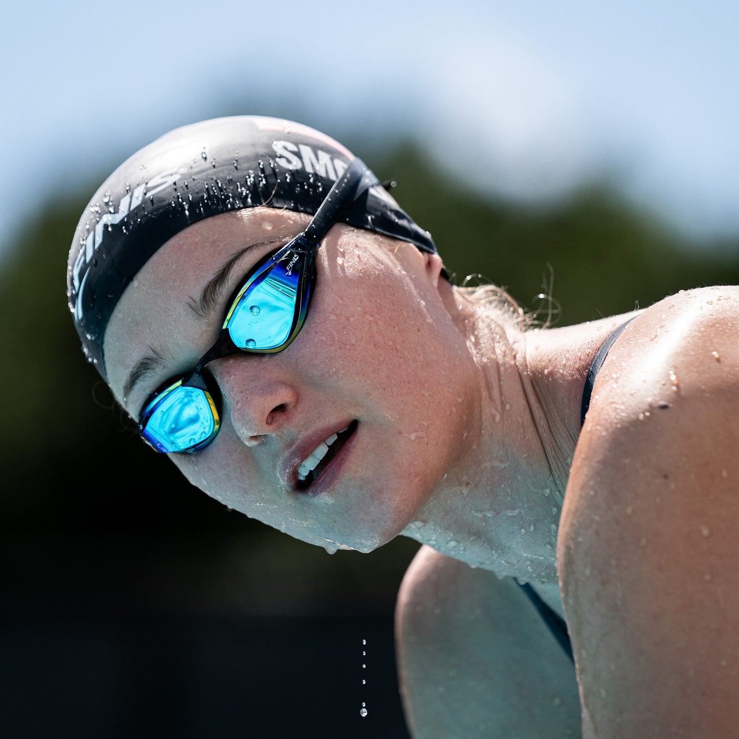 Finis Mach 1 Racing Goggles aikuisten kilpa uimalasit, Blue Cobalt