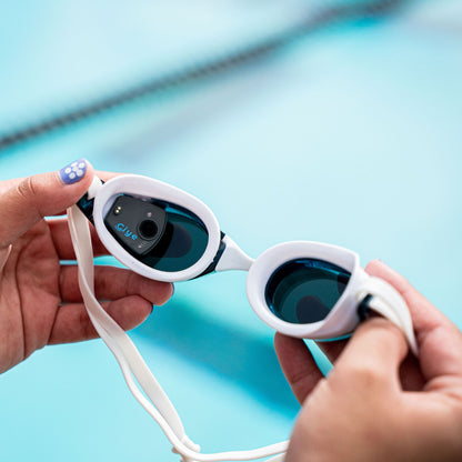 Finis Smart Goggle Kit älyuimalasit, Blue-Mirror