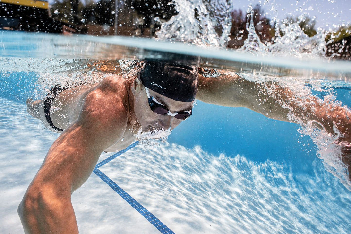 Finis Smart Goggle Kit älyuimalasit, Blue-Mirror