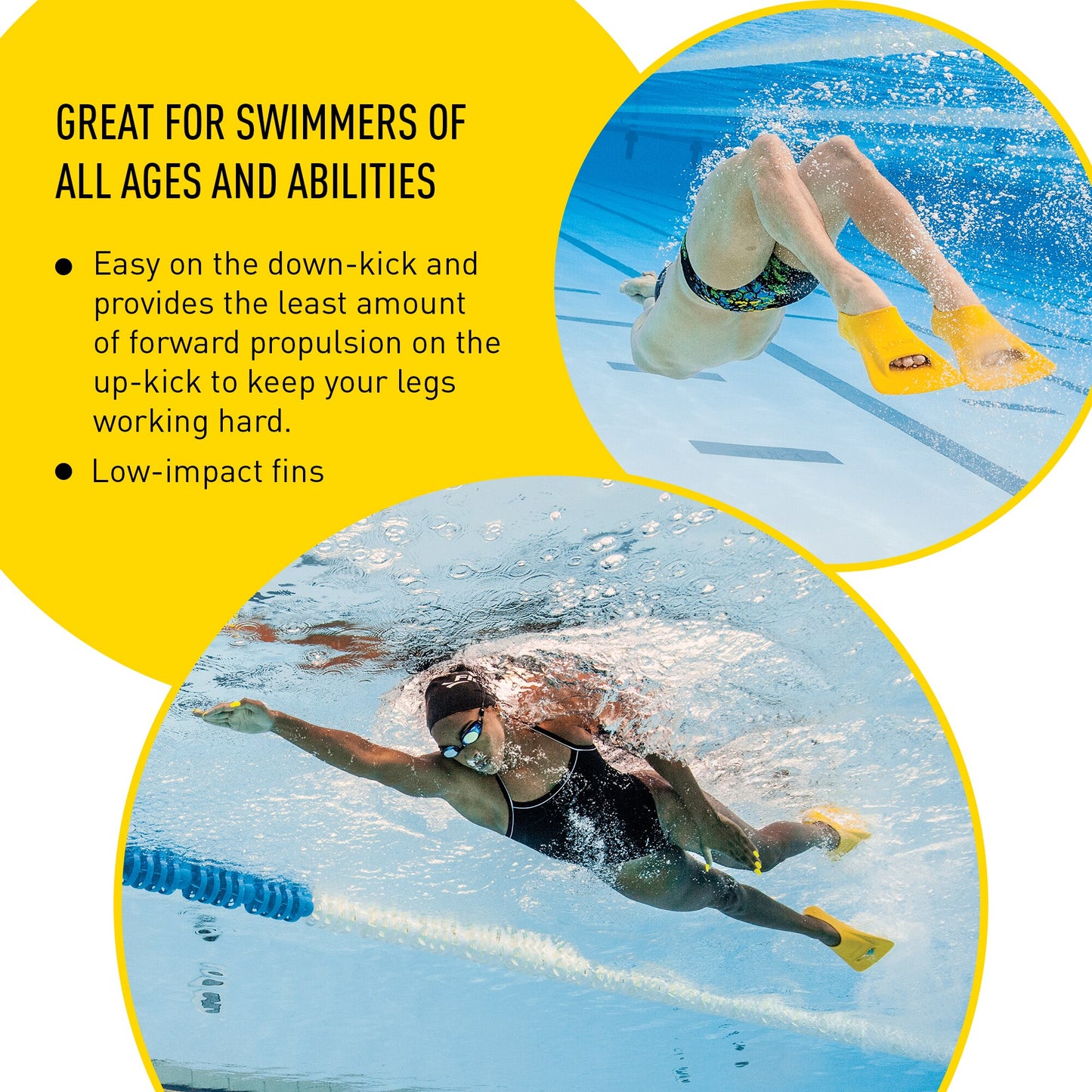 Finis Zoomers® Gold lyhyet uimaräpylät