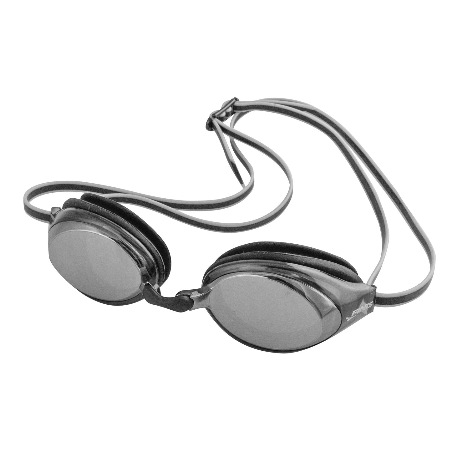 Finis Ripple Goggles lasten kilpa uimalasit,  Silver Mirror-Black