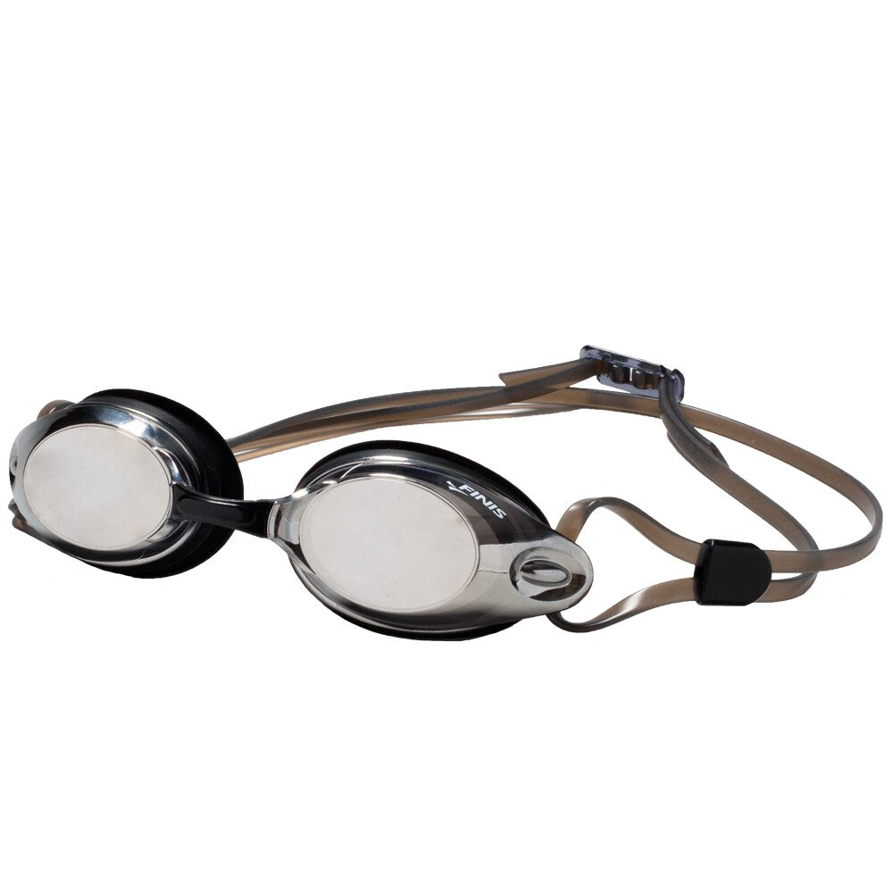Finis Bolt Goggles aiukuisten kilpa uimalasit, Silver Mirror