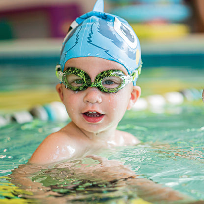 Finis Adventure Goggles lasten uimalasit, 4-10v, Green Snake