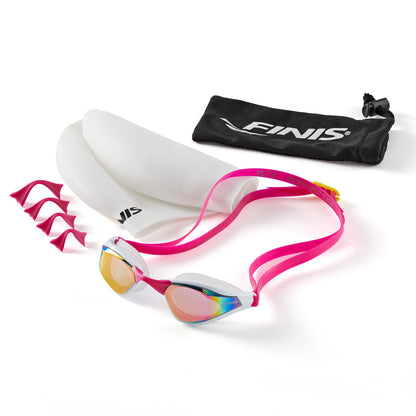 Finis Mach 1 Racing Goggles aikuisten kilpa uimalasit, Pink Opal