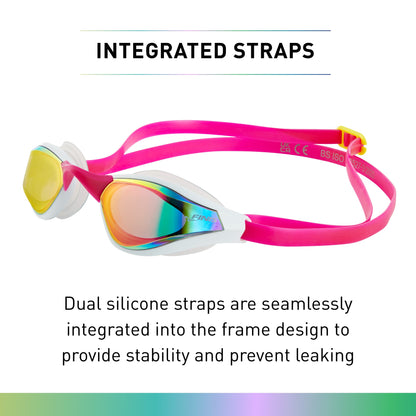 Finis Mach 1 Racing Goggles aikuisten kilpa uimalasit, Pink Opal