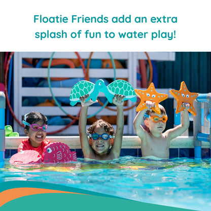 Finis Floatie Friends™ Foam Hand Floats lasten uimakellukkeet, Turtle / Kilpkonna