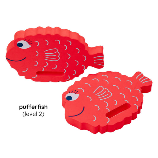 Finis Floatie Friends™ Foam Hand Floats lasten uimakellukkeet, Pufferfish / Pallokala