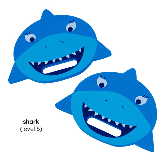 Finis Floatie Friends™ Foam Hand Floats lasten uimakellukkeet, Shark / Hai