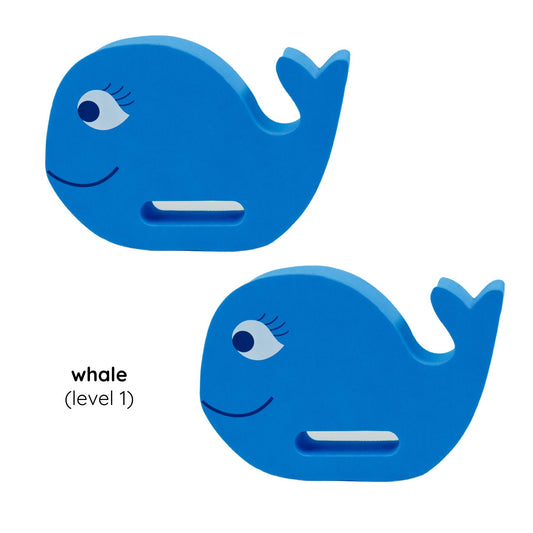 Finis Floatie Friends™ Foam Hand Floats lasten uimakellukkeet, Whale / Valas