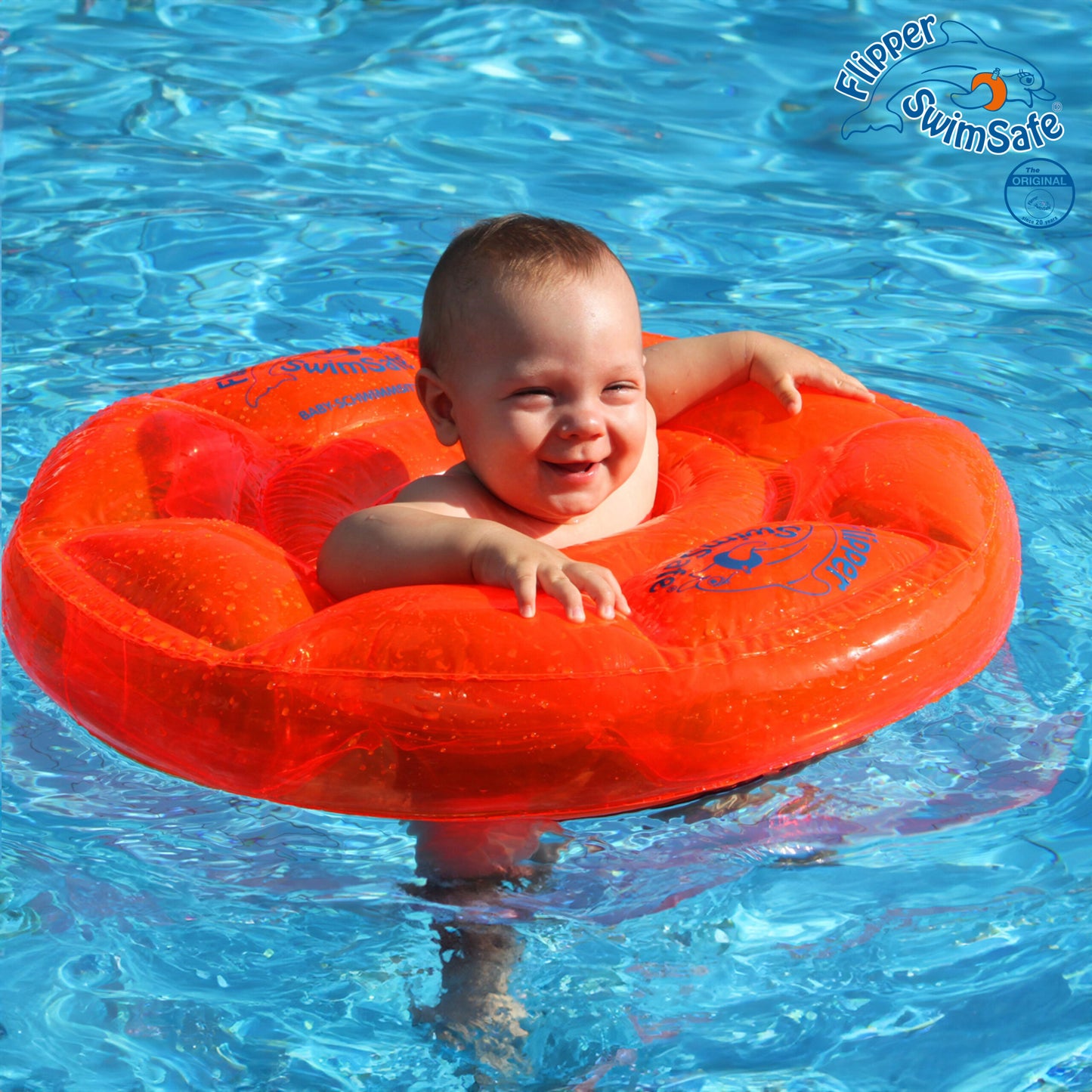 Flipper SwimSafe TÜV-sertifioitu vauvan uimarengas istuimella, 3kk+
